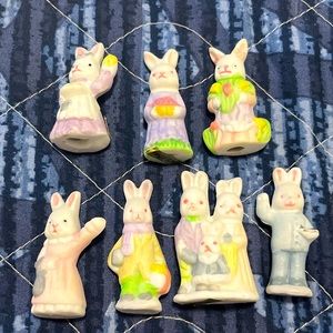 Easter Bunnies Porcelain Lot of 7
